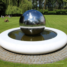 Garden decoration stainless steel water feature sculpture